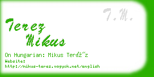 terez mikus business card